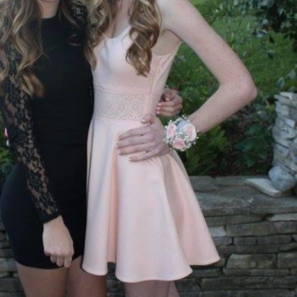 Bebe Blush Pink Formal Dress